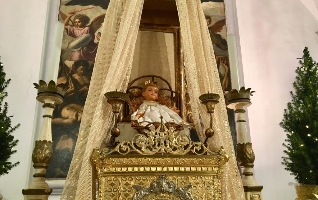 Immagina del Gesù Bambino della Parrocchia di Cerreto sulle colline di Prato